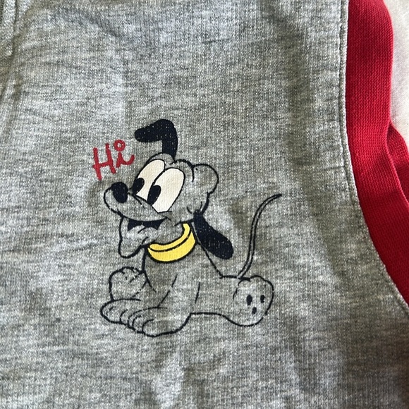 Disney - Gray and Red Mickey Mouse Kids Hoodie Vest - Picture 2 of 6